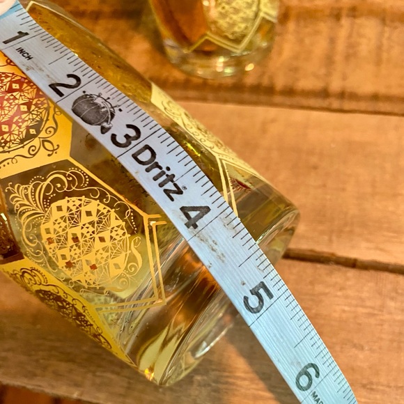 🔥Set of 3 Cera Ned Harris 22k Pineapple Motif Glasses🔥 VINTAGE - Picture 7 of 7